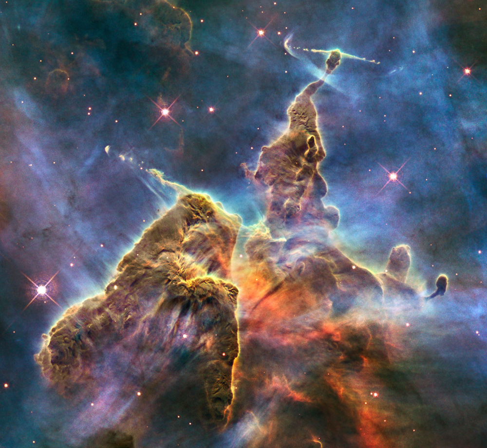 Nebulosa de la Quilla o Carina tomada por el Telescopio Hubble
