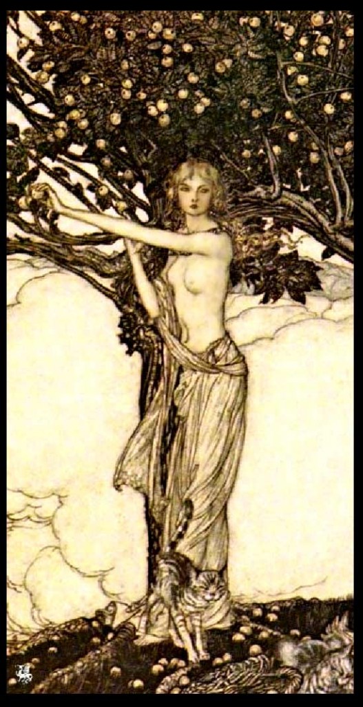 Arthur Rocham - Ilustración de 1910 para Das Rheingold de Wagner