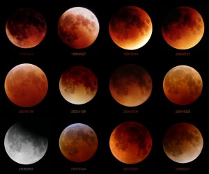 Twelve Lunar Eclipses | Credit: Tunç Tezel (TWAN) | APOD | NASA