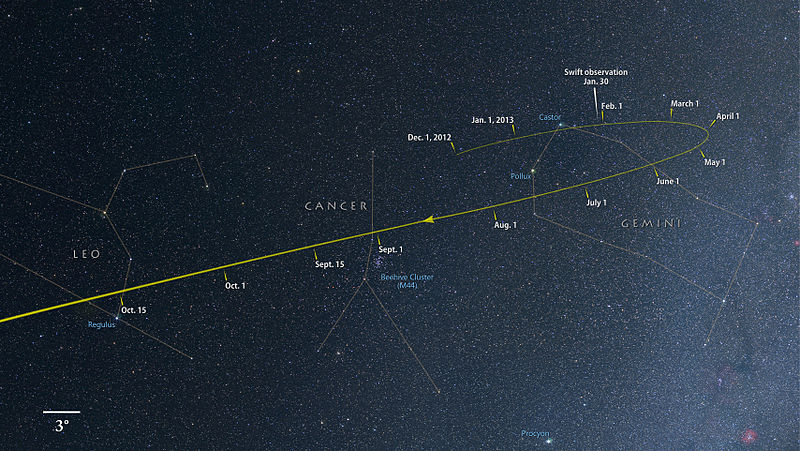 Comet_ISON_tracks_through_the_constellations_Gemini,_Cancer_and_Leo_as_it_falls_toward_the_sun
